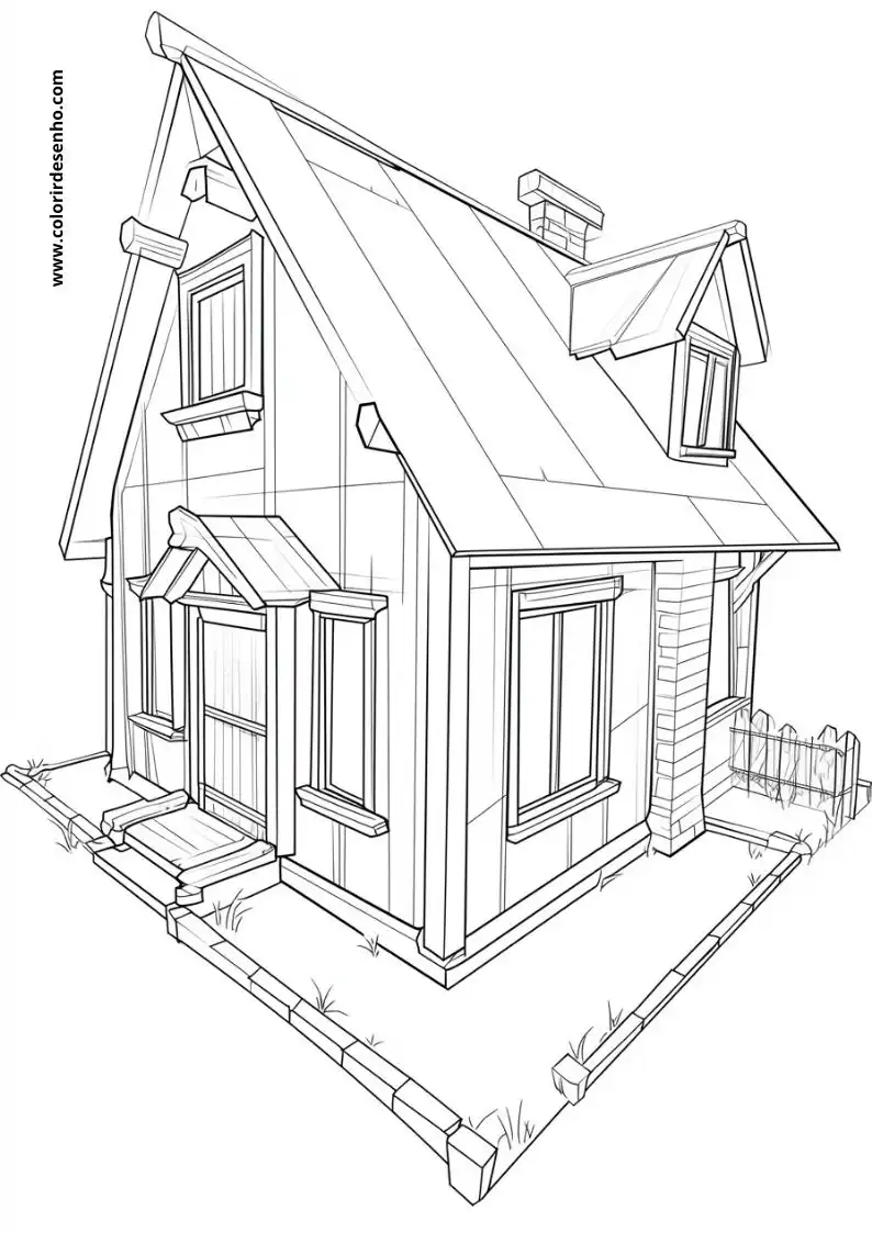 house standing on a street corner small and quaint with a front door