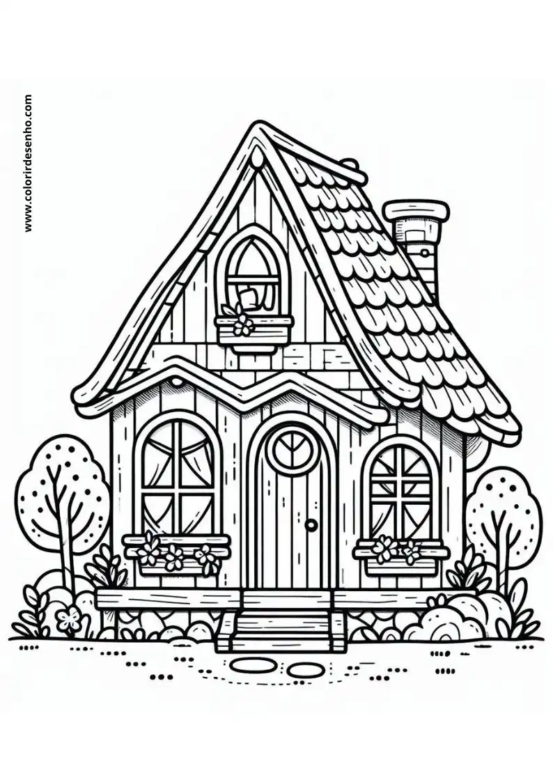house standing on grass with small trees nearby