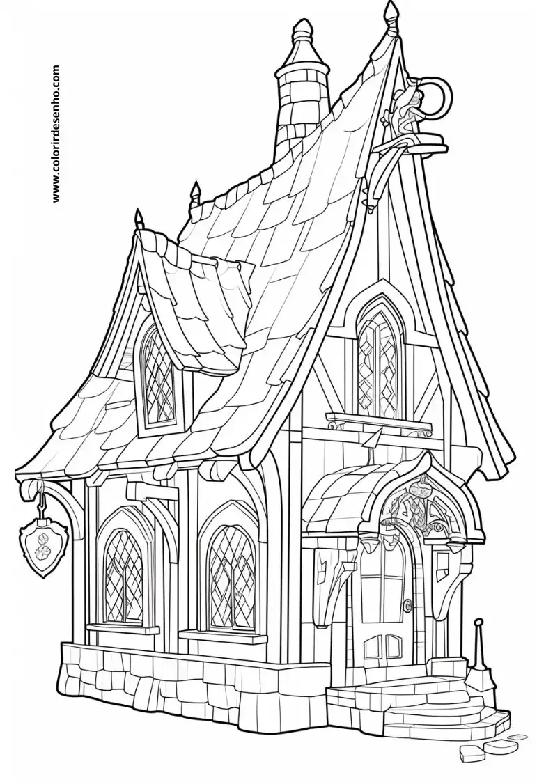 house stands tall in black and white setting
