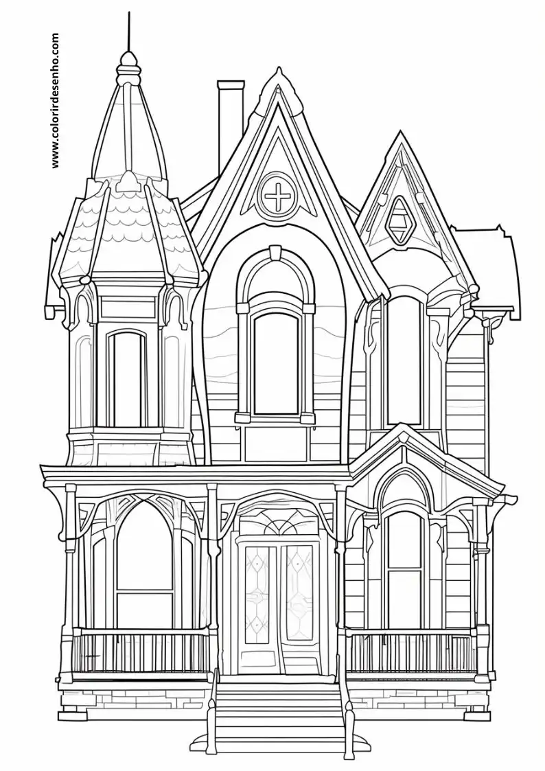 house victorian style house with intricate detailing and a steep roof