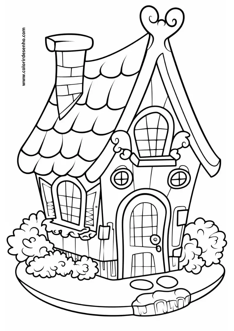 house with a quaint cottage like appearance decorated with heart shaped roof peaks