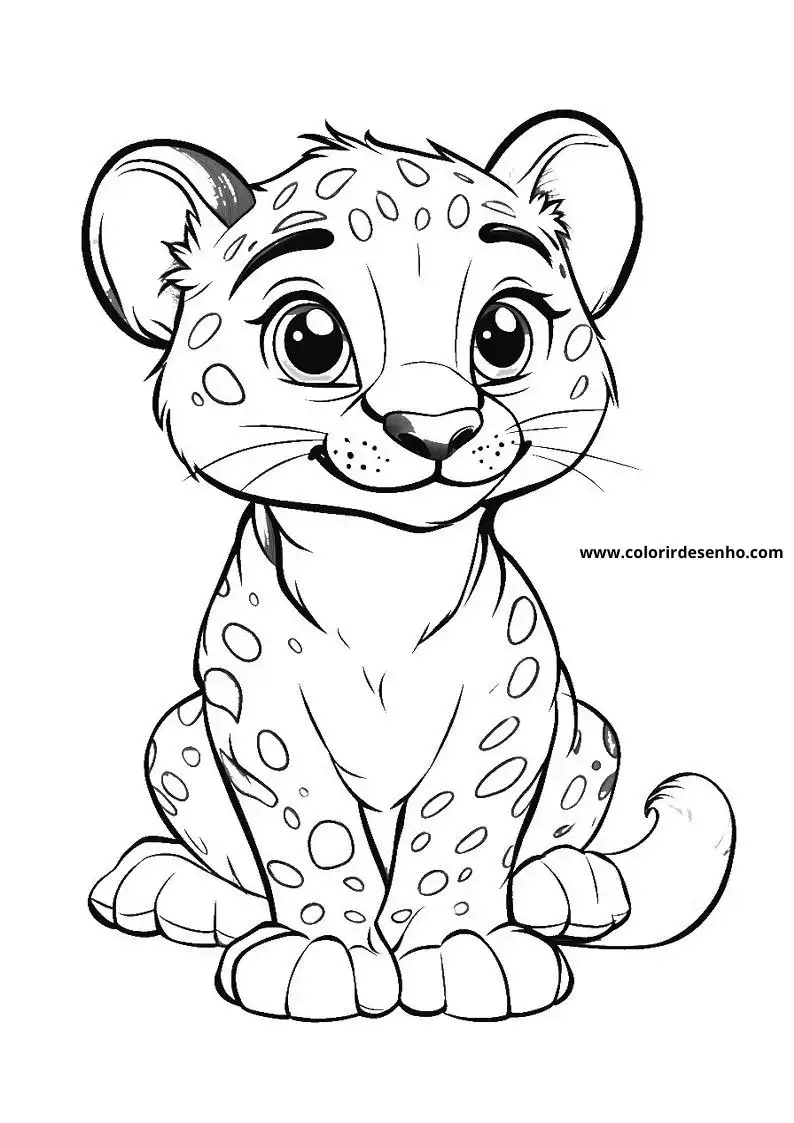jaguar sitting on branch big eyes looking forward spotted fur pattern visible