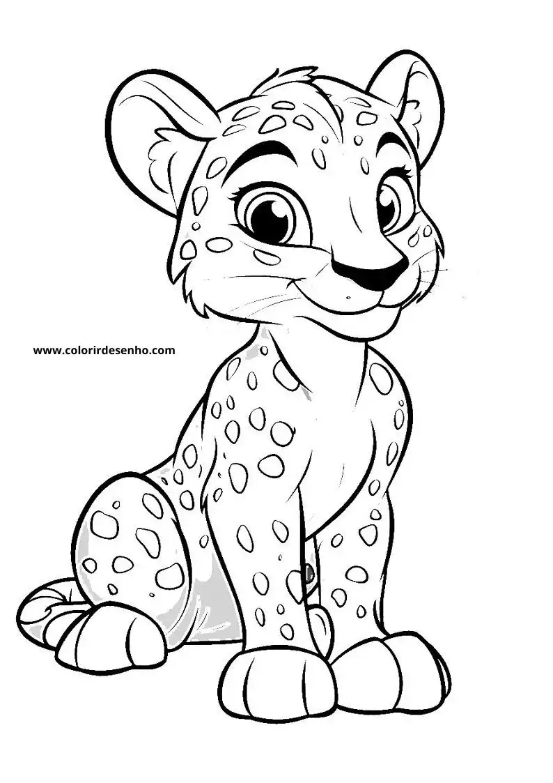 jaguar sitting on branch smiling spotted fur small tail cute expression