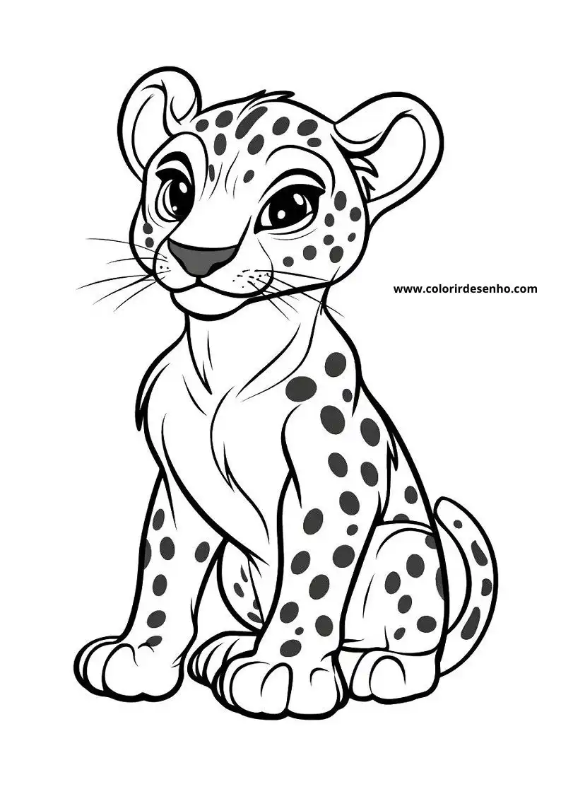 jaguar sitting with spotted fur looking alert