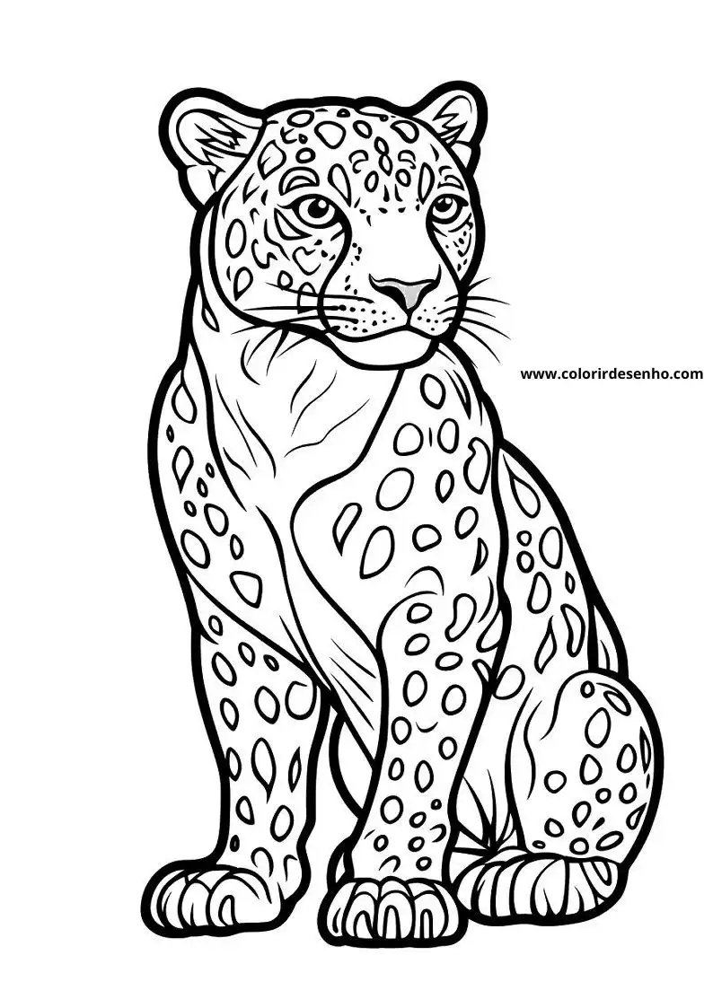jaguar standing alert on all fours spotted fur visible tail curled up slightly