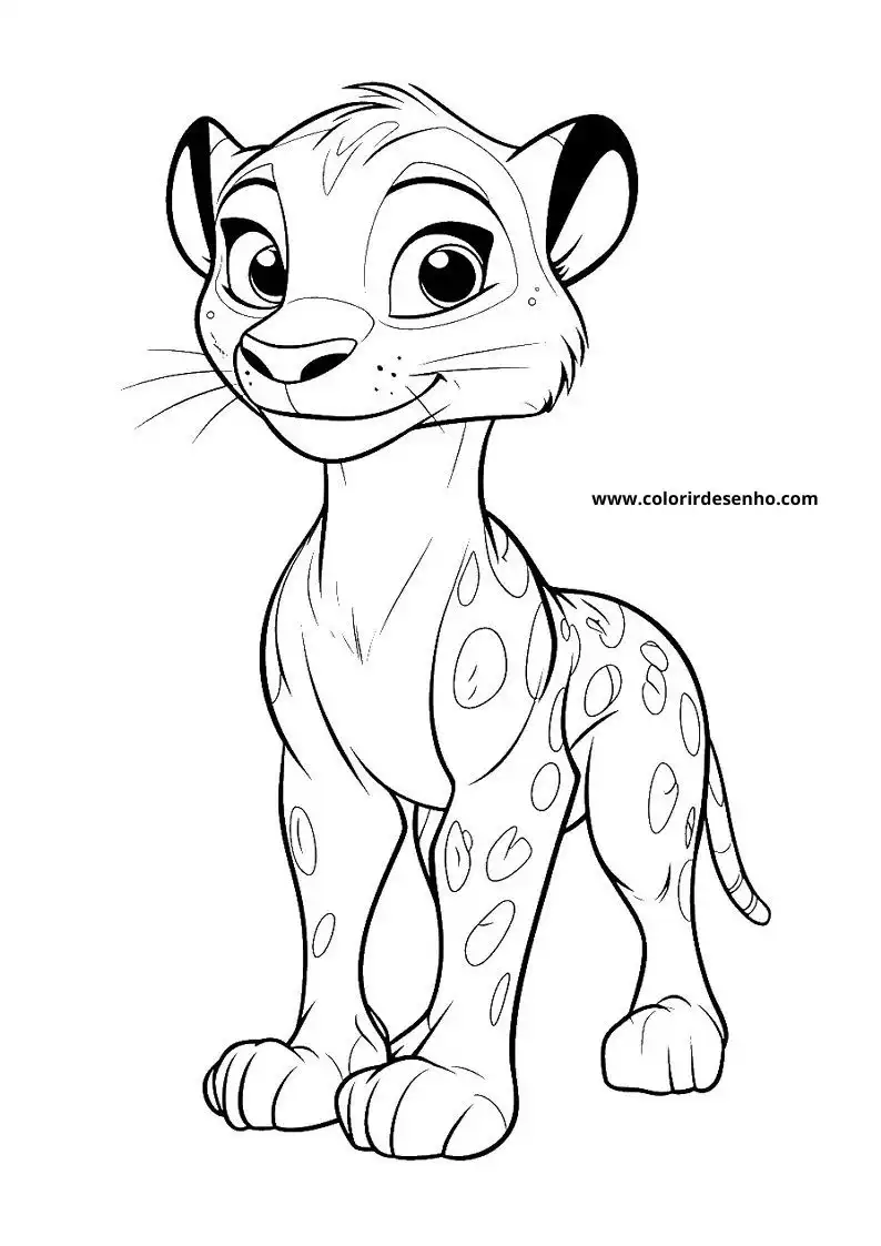 jaguar standing upright in a playful pose facing forward with a slight smile
