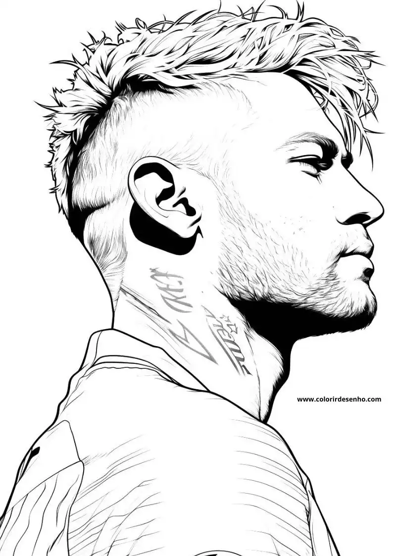 neymar looking away from camera