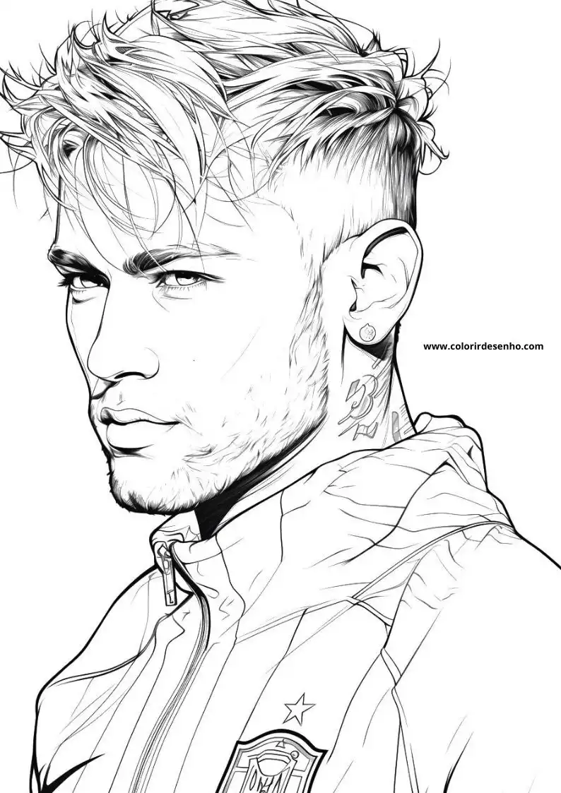 neymar wearing a jacket and hoodie looking to the side
