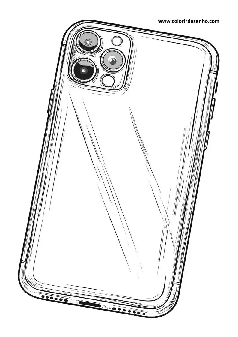 phone back view with camera and flash clear case on phone