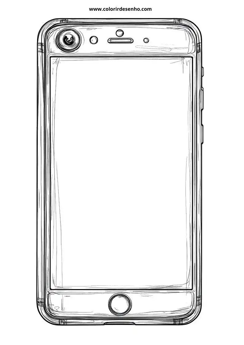 phone phone in clear case on white background