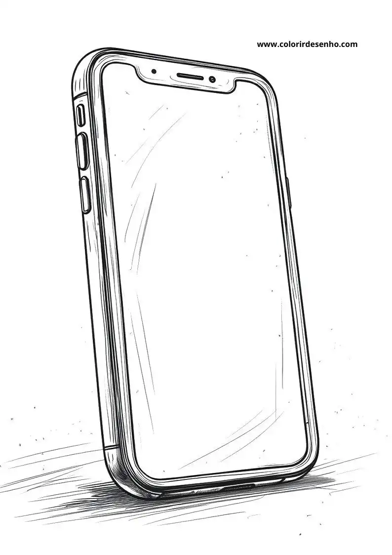 phone standing upright in a clear case against a plain background