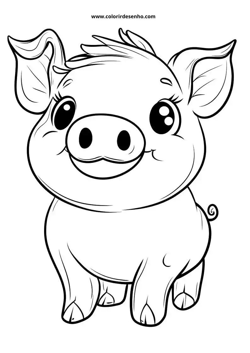 pig waving its right hand while smiling