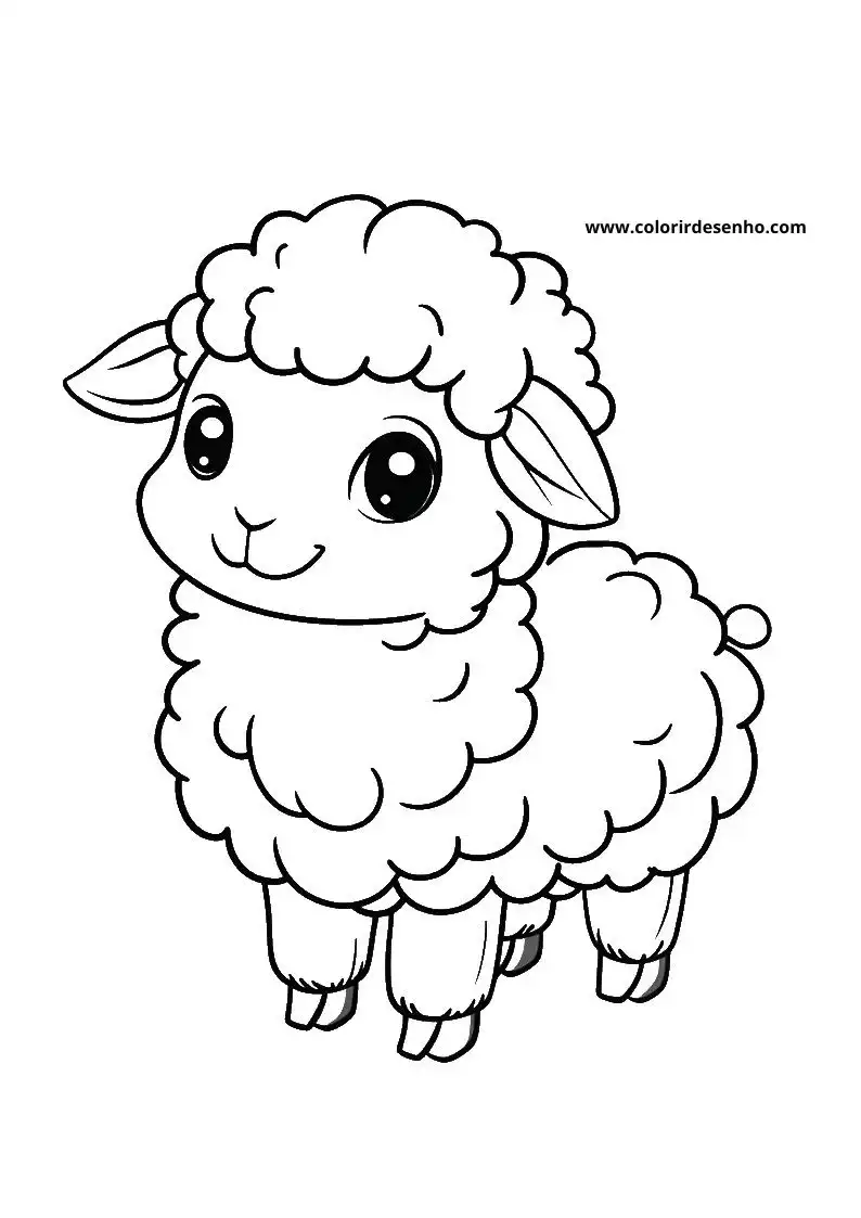 sheep smiling and standing upright
