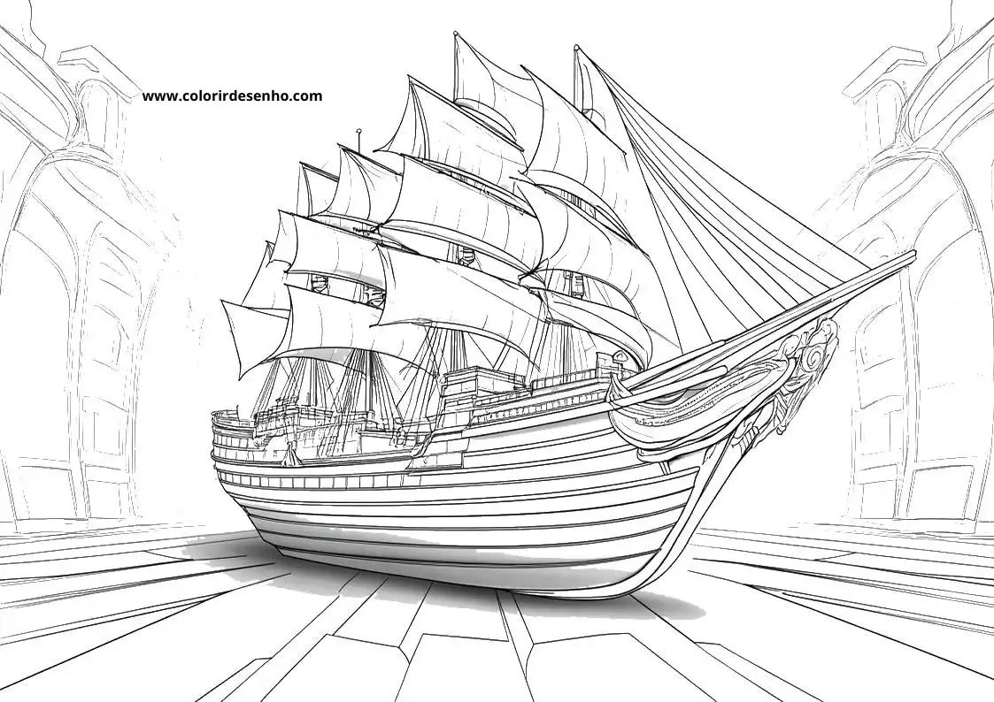 ship sailing on a wooden dock in a harbor
