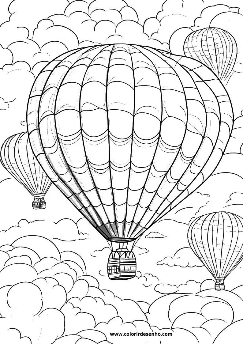 Balloon Coloring Pages 1