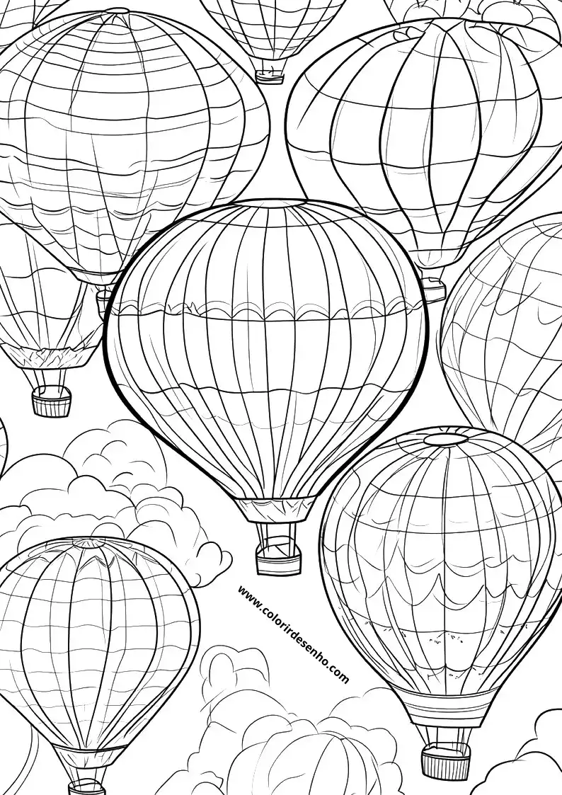 Balloon Coloring Pages 11