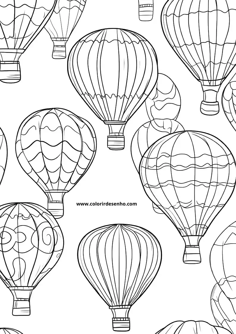 Balloon Coloring Pages 12