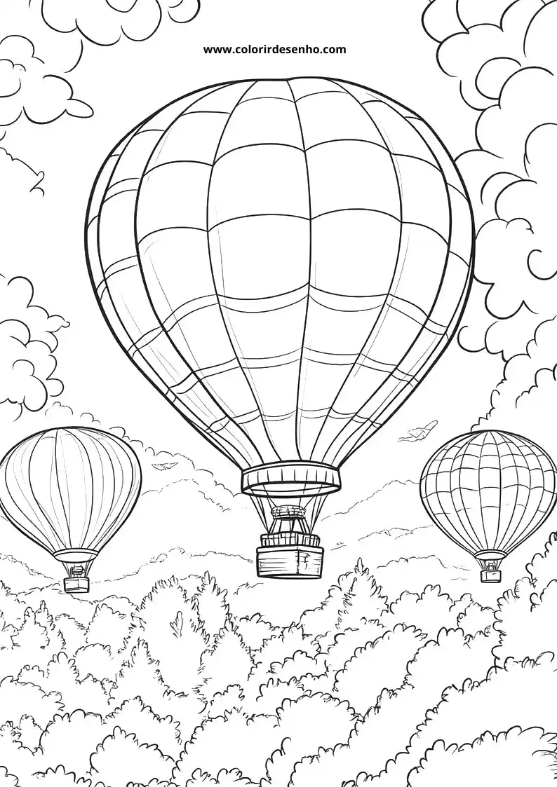 Balloon Coloring Pages 13