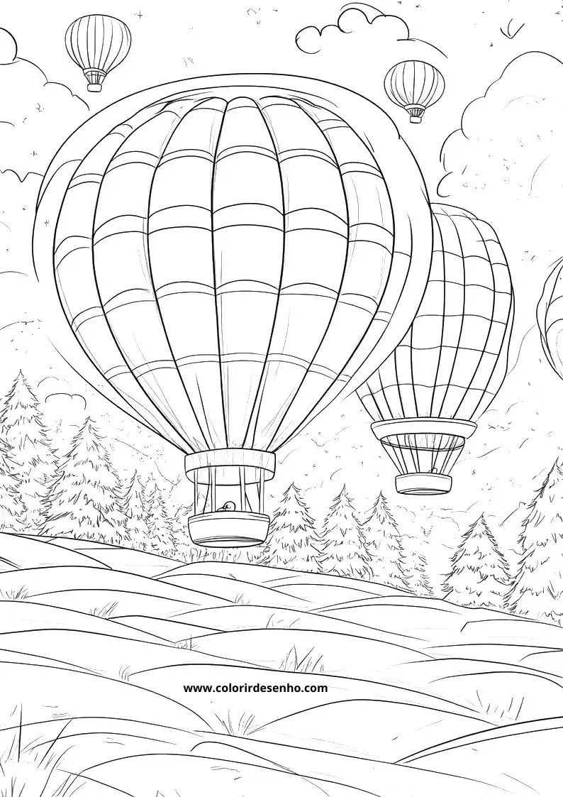 Balloon Coloring Pages 14