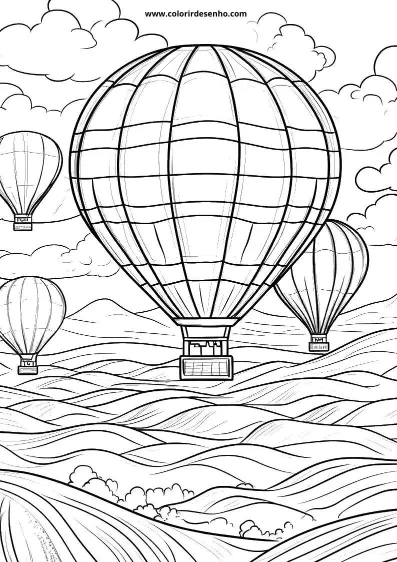 Balloon Coloring Pages 2
