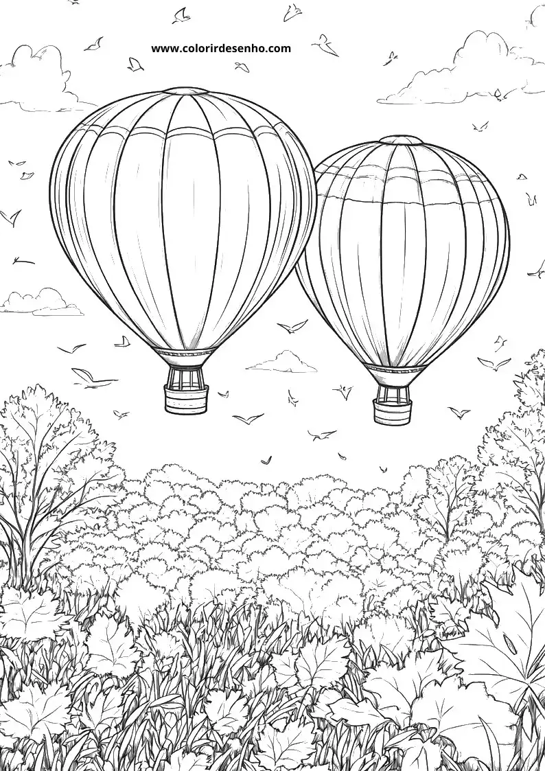 Balloon Coloring Pages 3