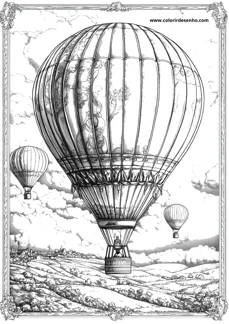 Balloon Coloring Pages 4
