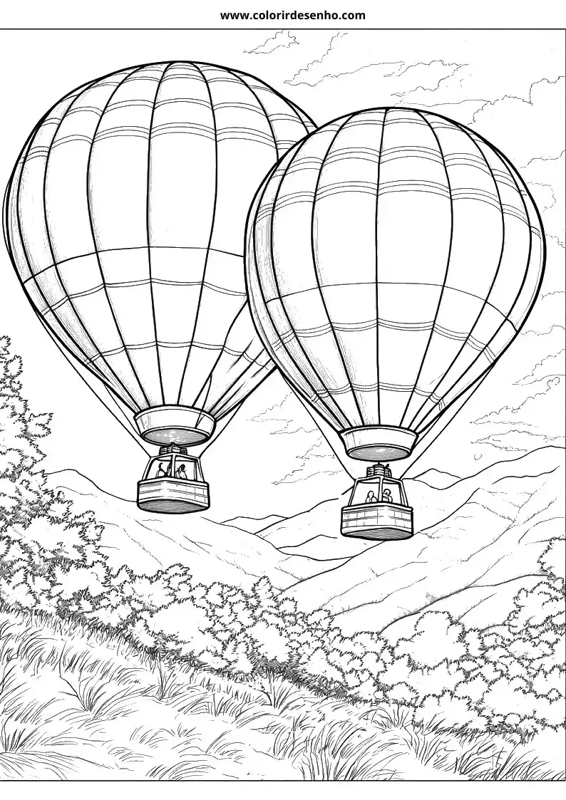 Balloon Coloring Pages 5