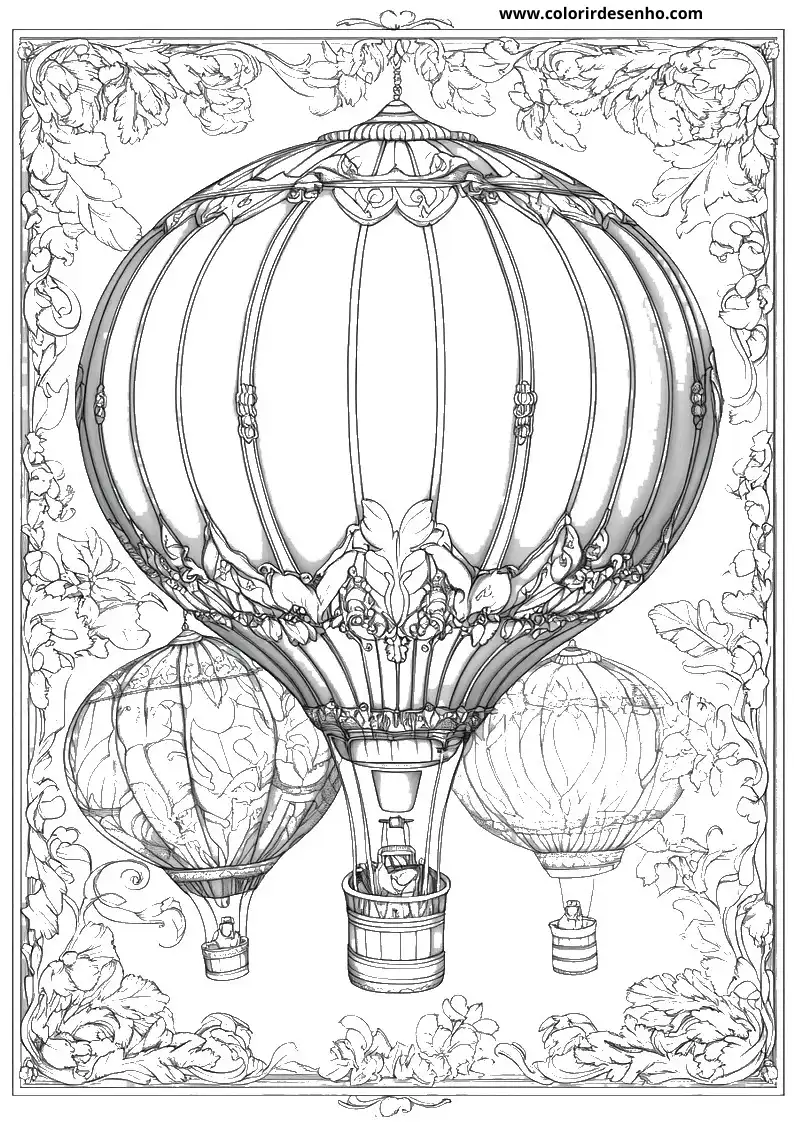 Balloon Coloring Pages 7