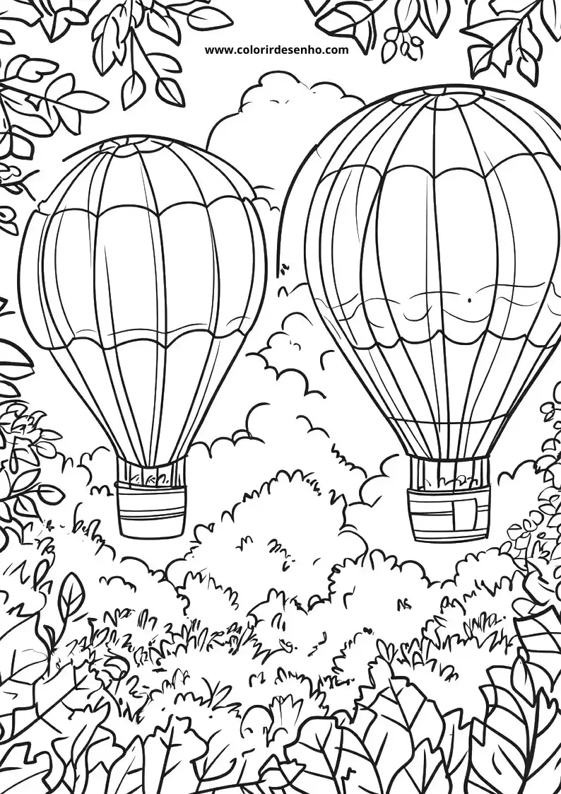 Balloon Coloring Pages 8