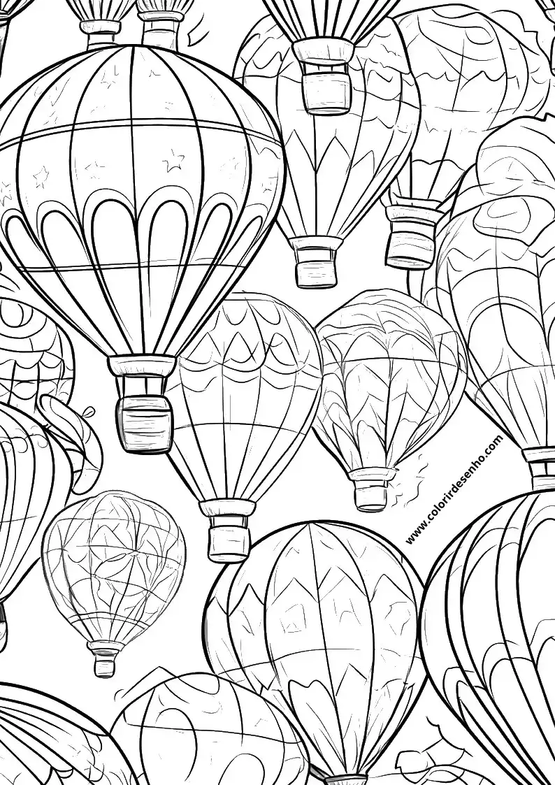 Balloon Coloring Pages For All Ages 3