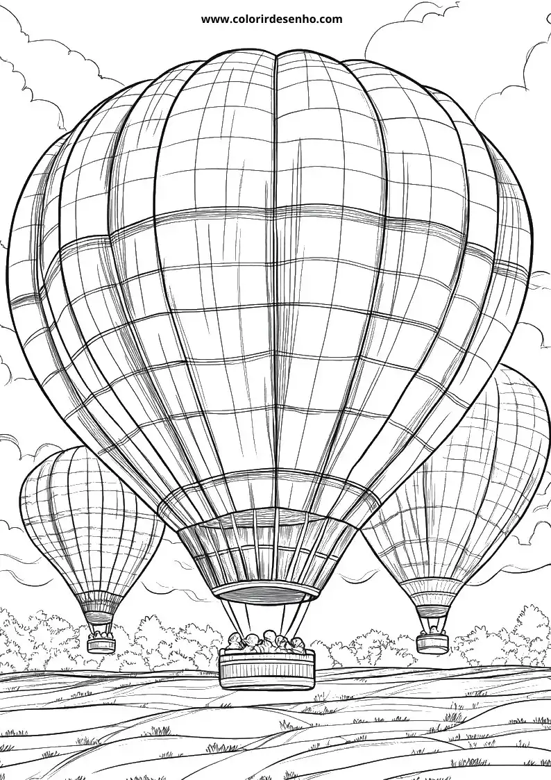 Balloon Coloring Pages For All Ages 5
