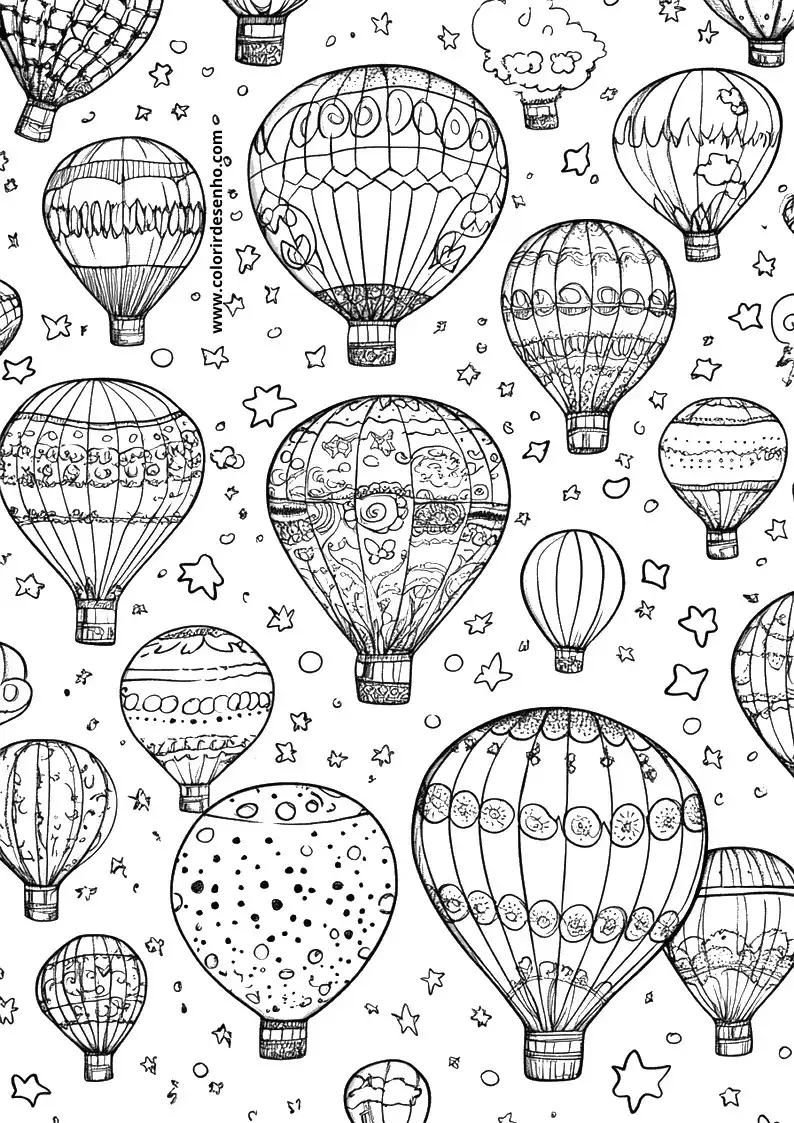 Balloon Coloring Pages For All Ages 6