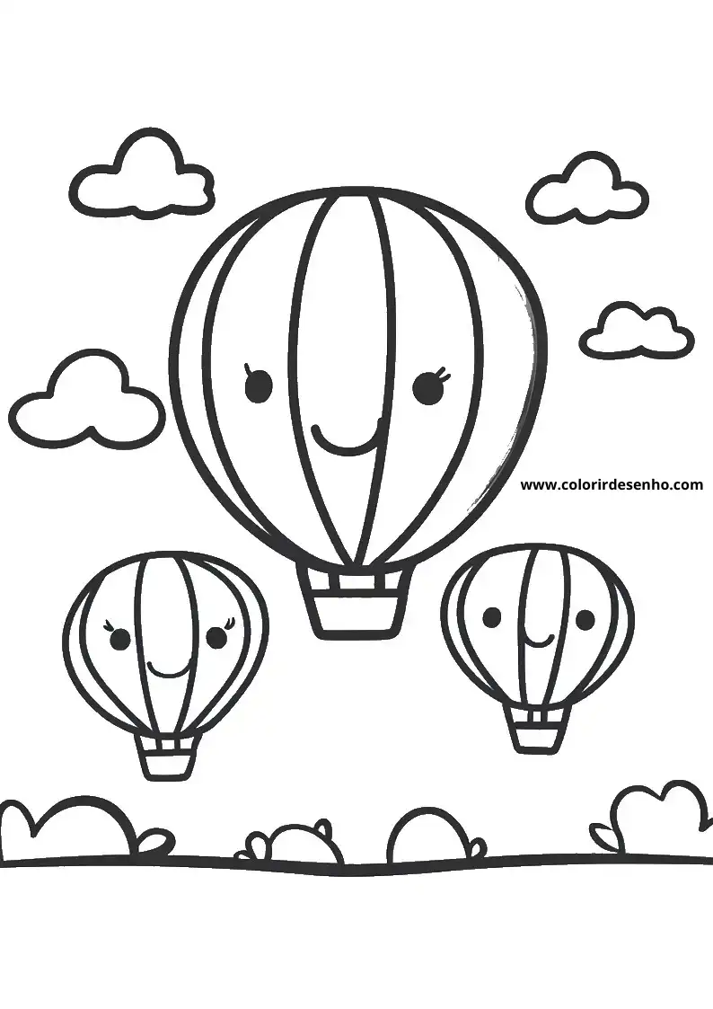 Balloon Coloring Pages For Kids And Adults 6