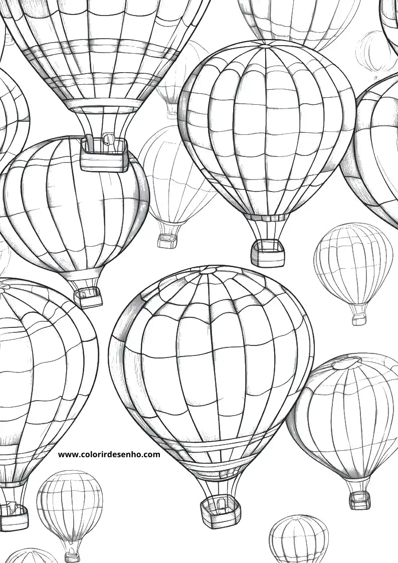 Balloon Coloring Sheet 5