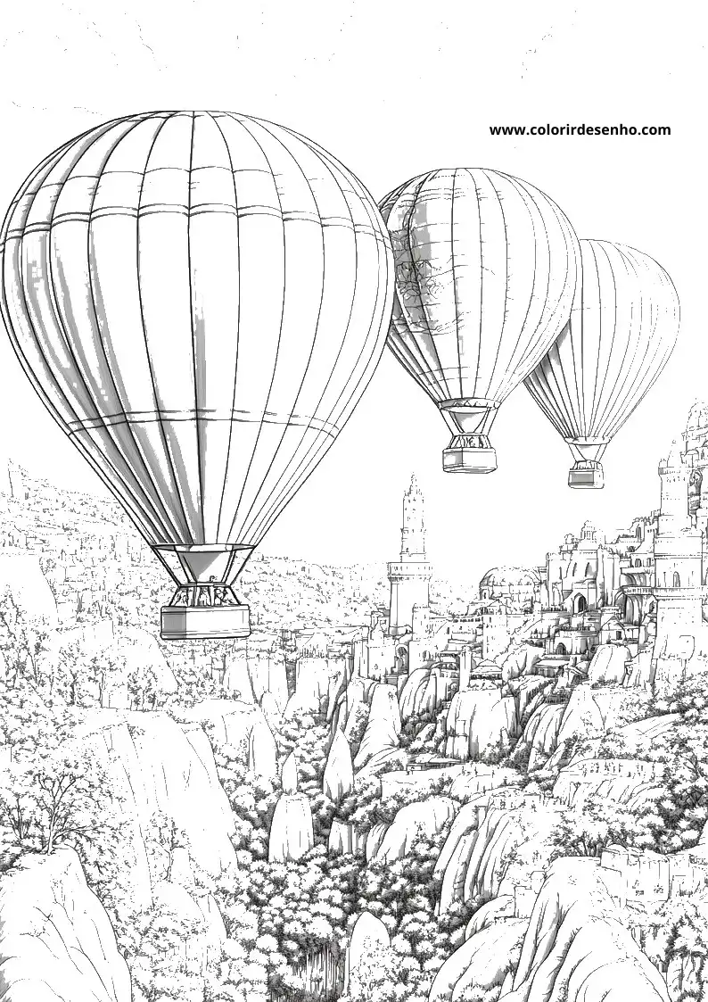 Balloon Drawing For Kids To Color 5