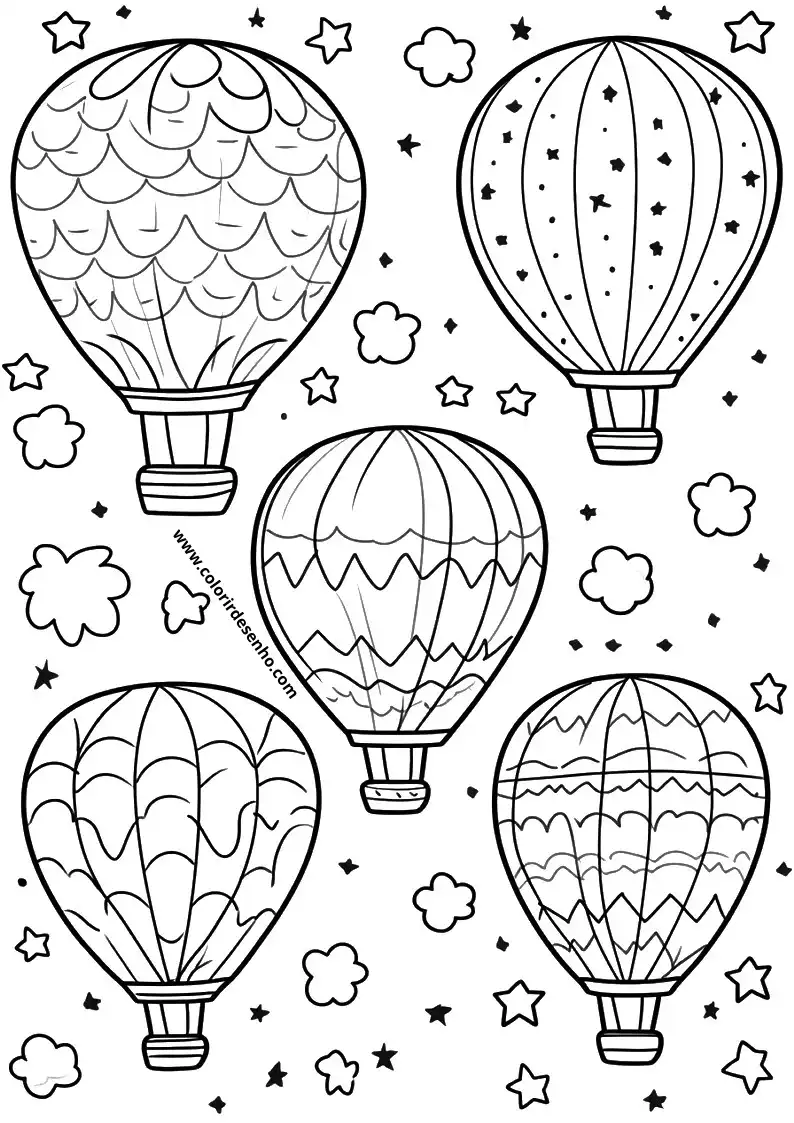 Balloon Free Printable Coloring Pages 5