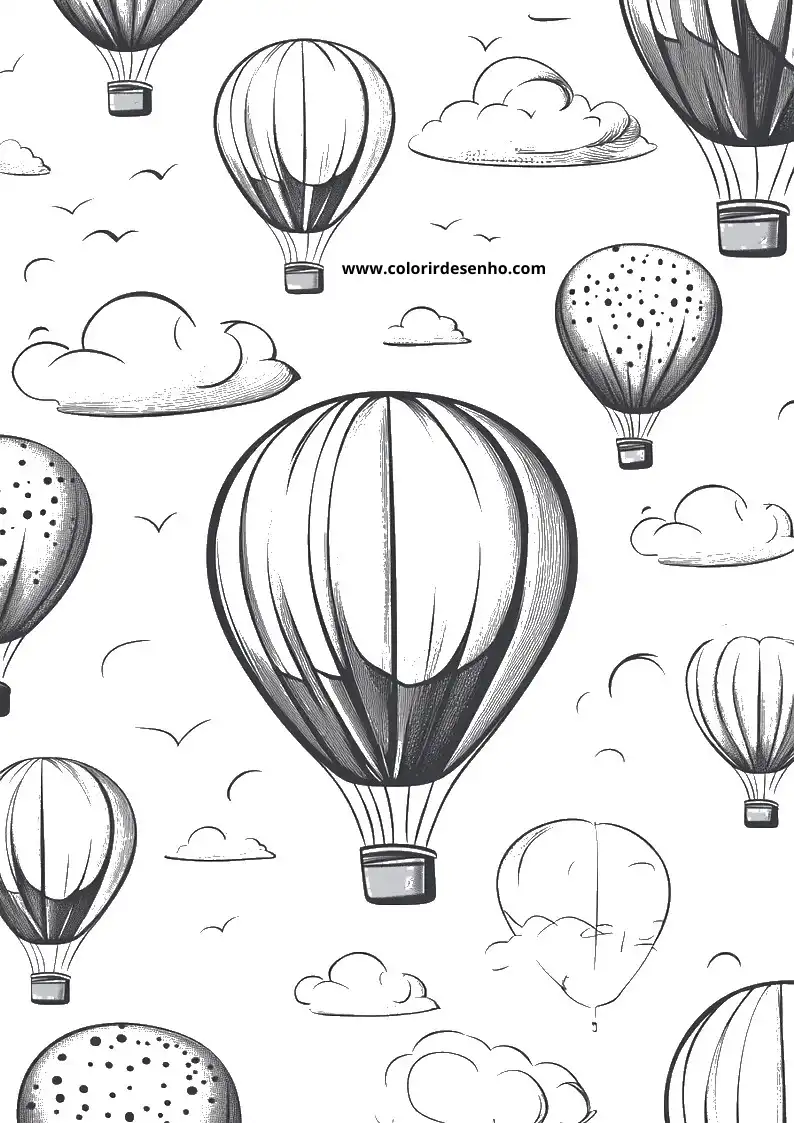 Beautiful Balloon Coloring Pages 2
