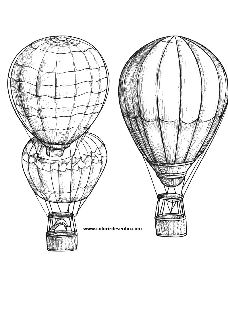 Beautiful Balloon Coloring Pages 3