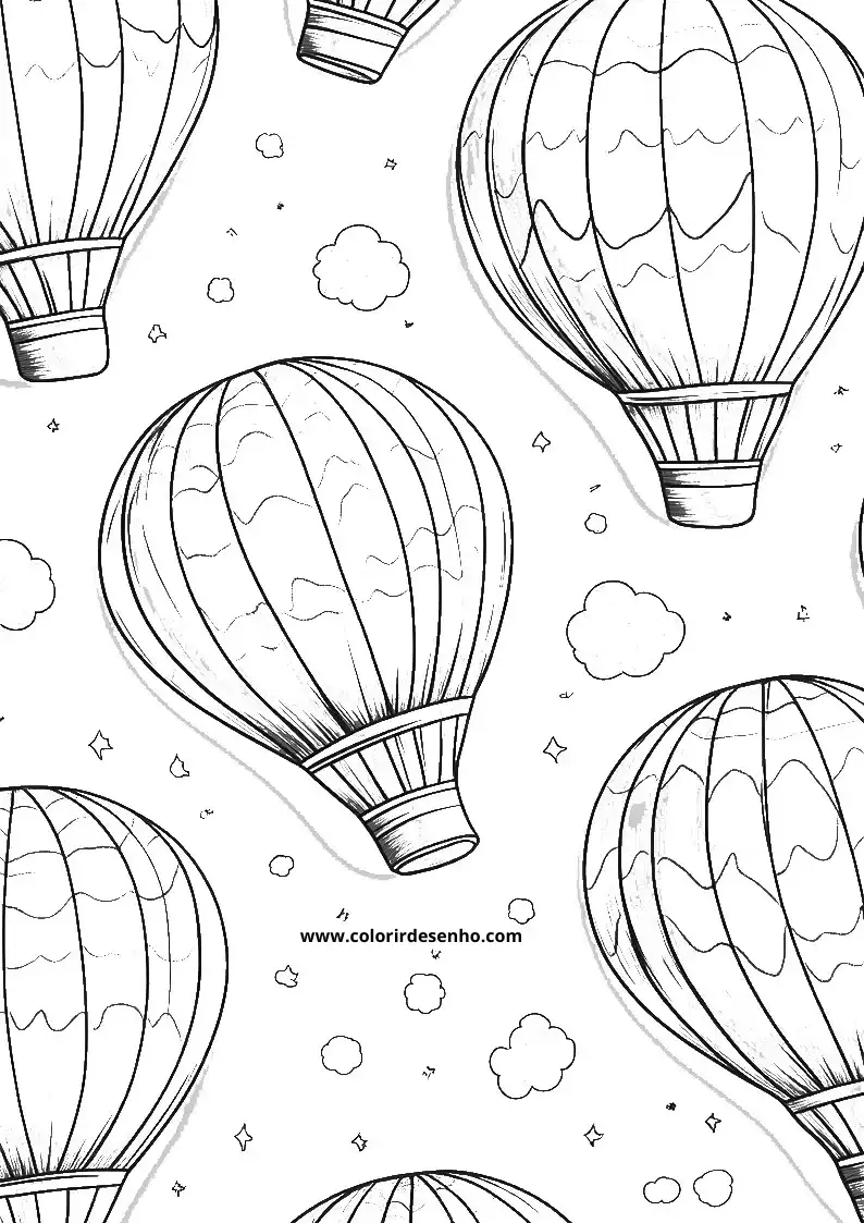 Beautiful Balloon Coloring Pages 4