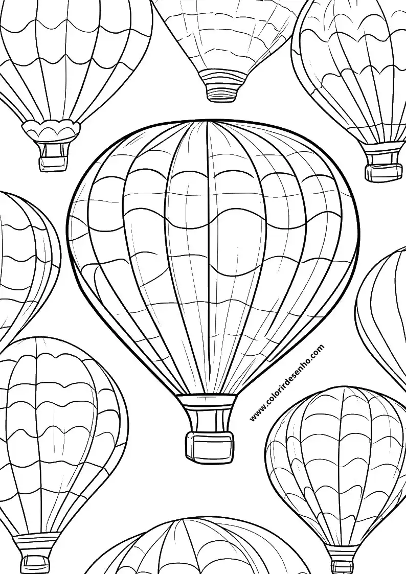 Beautiful Balloon Coloring Pages 6