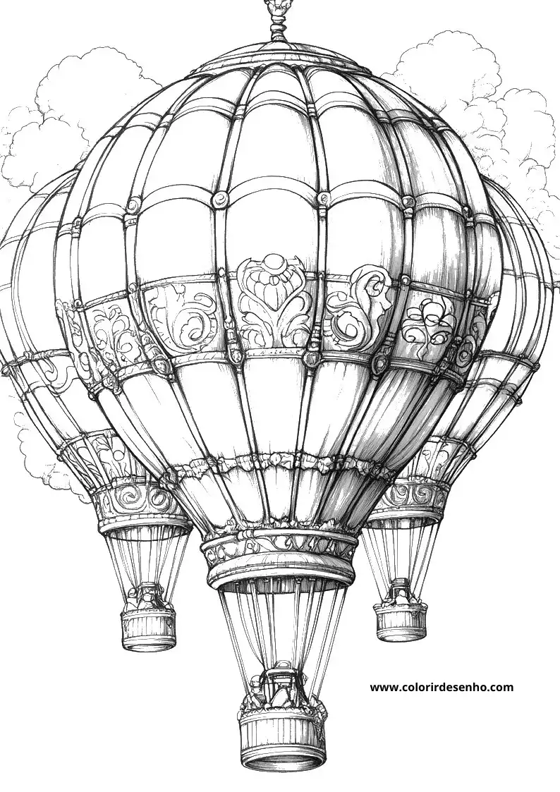 Cute Balloon Coloring Pages 2