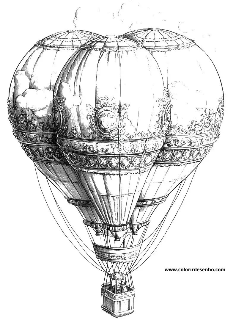 Cute Balloon Coloring Pages 4