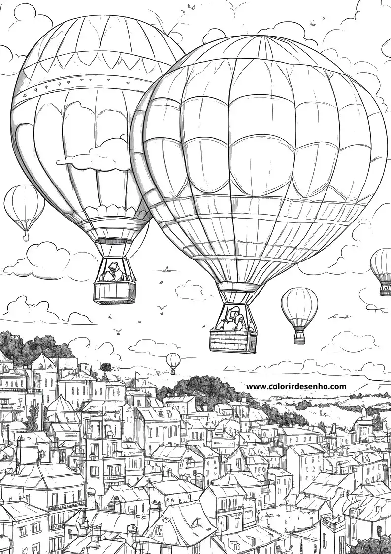 Cute Balloon Coloring Pages 5