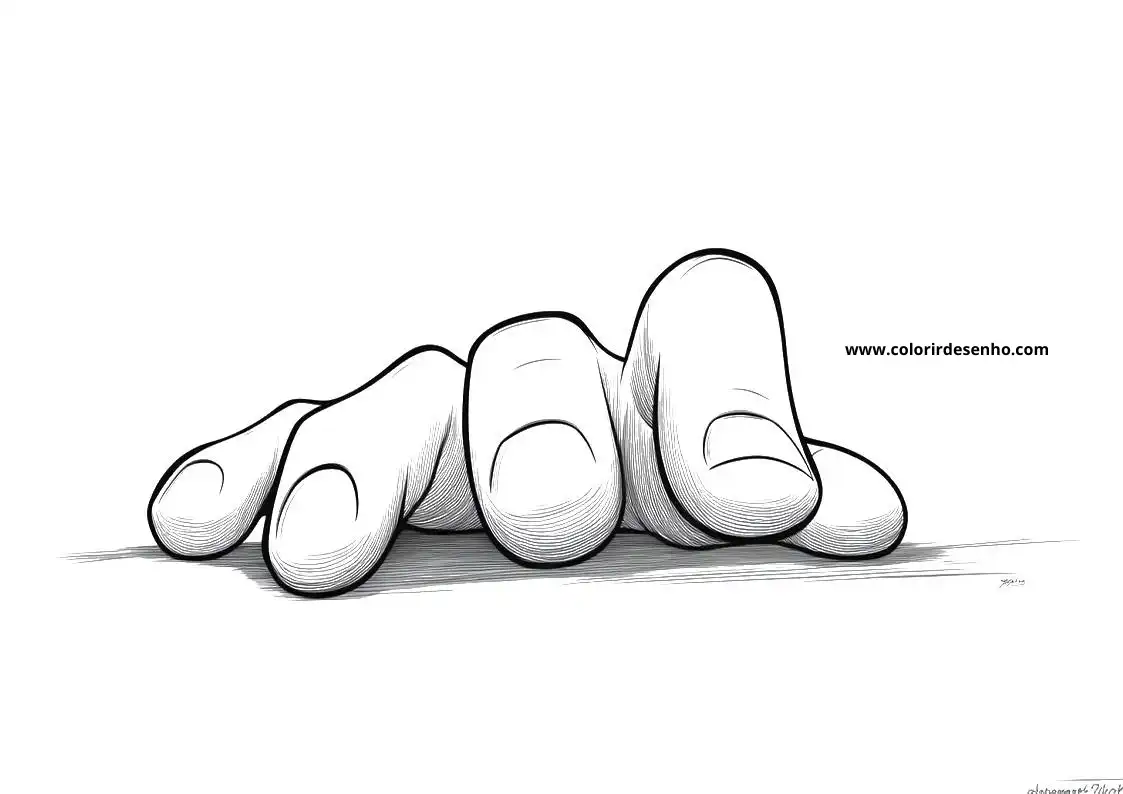 Cute Hand Coloring Pages 3