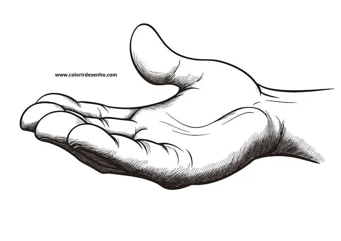 Cute Hand Coloring Pages 7