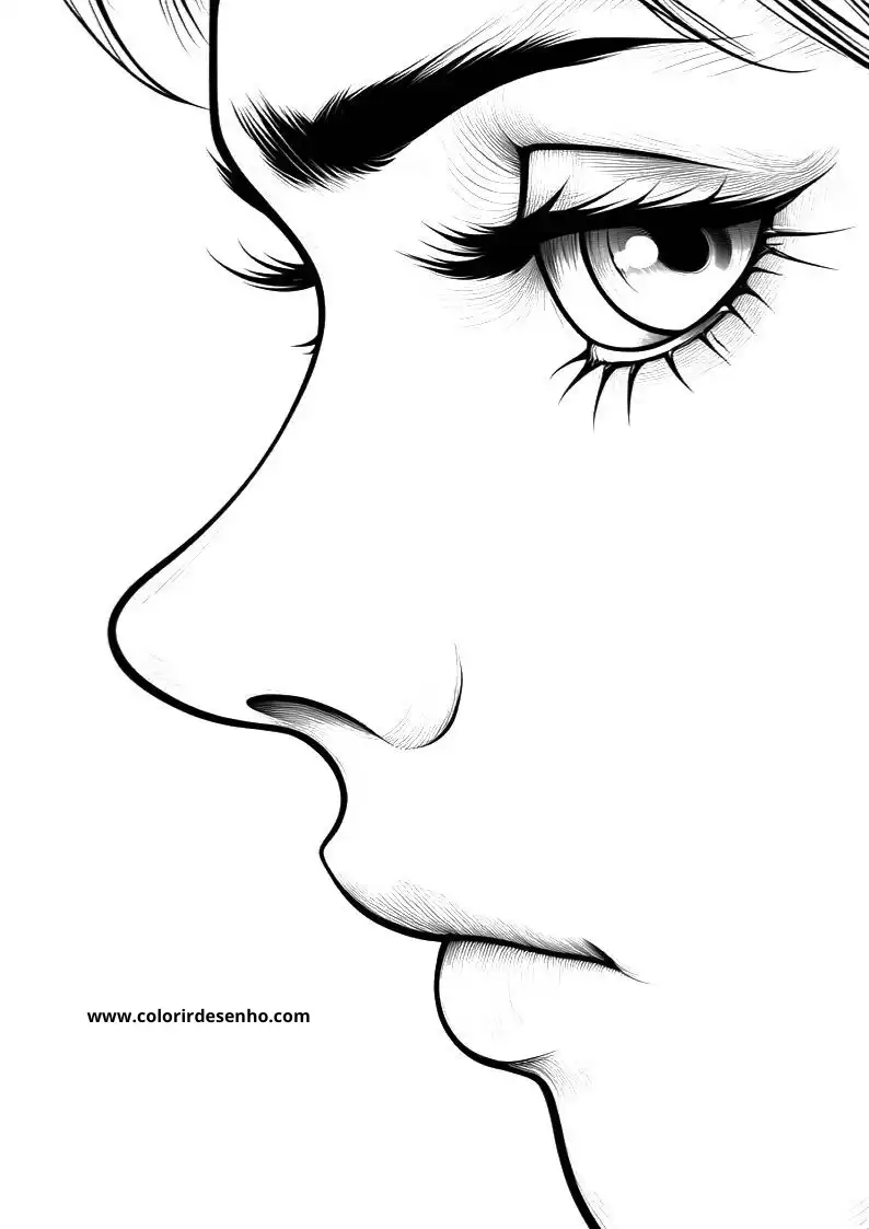 Cute Nose Coloring Pages 3