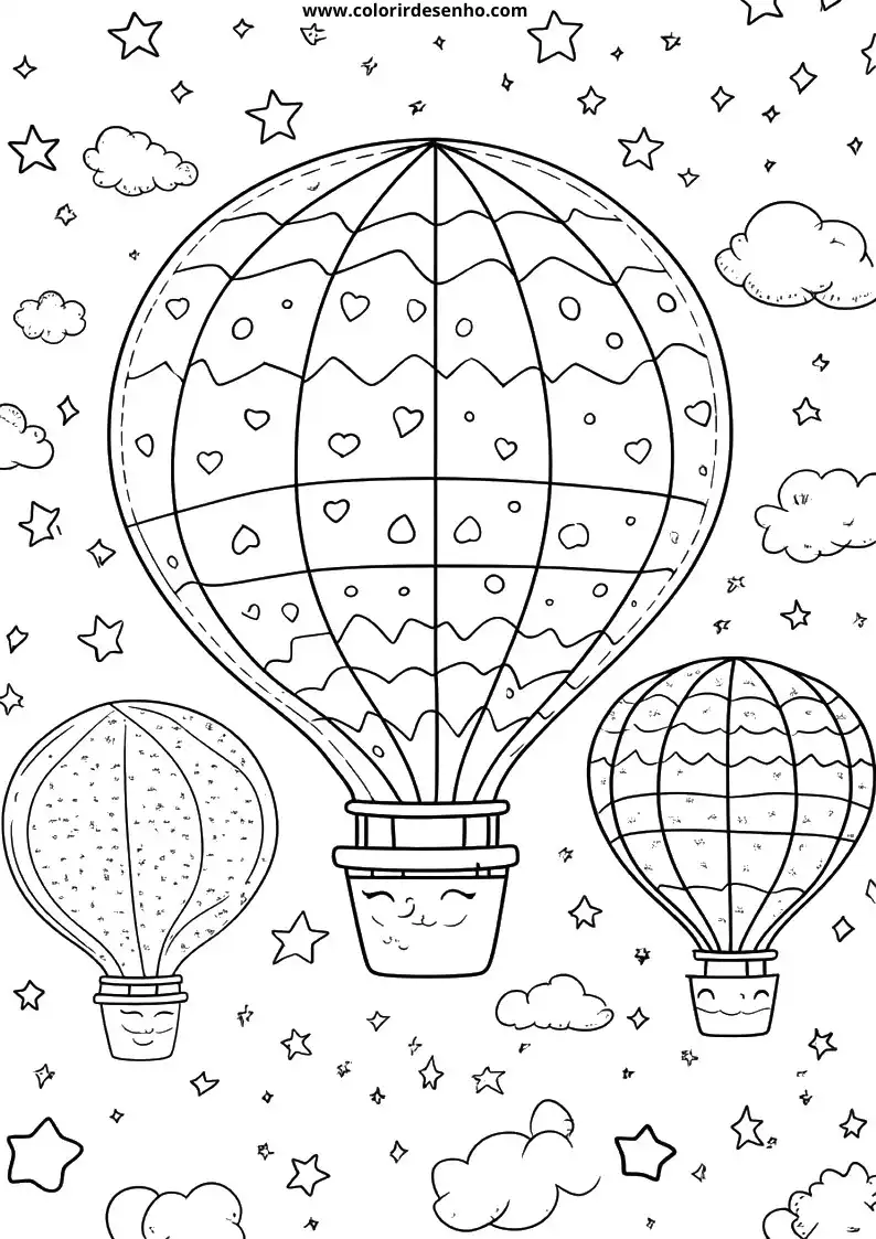 Download Balloon Coloring Pages 1