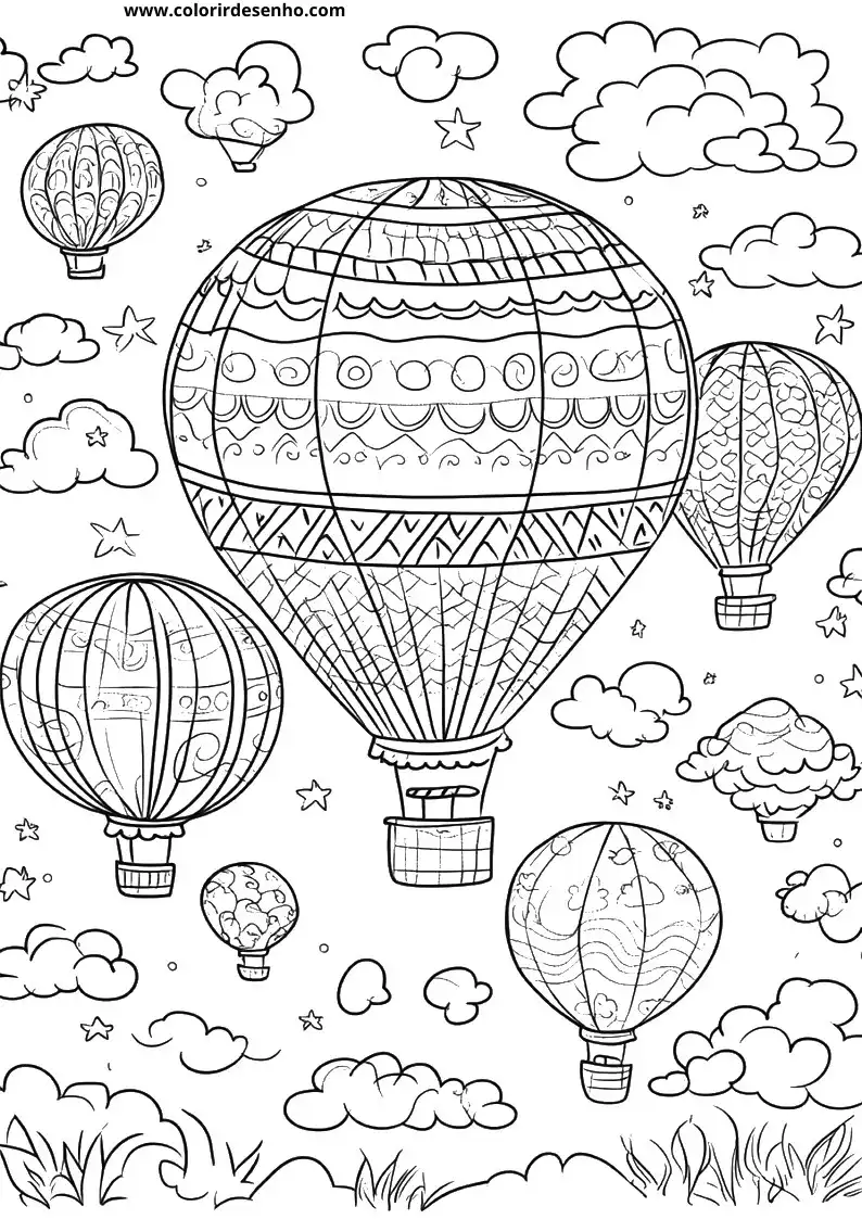 Download Balloon Coloring Pages 4
