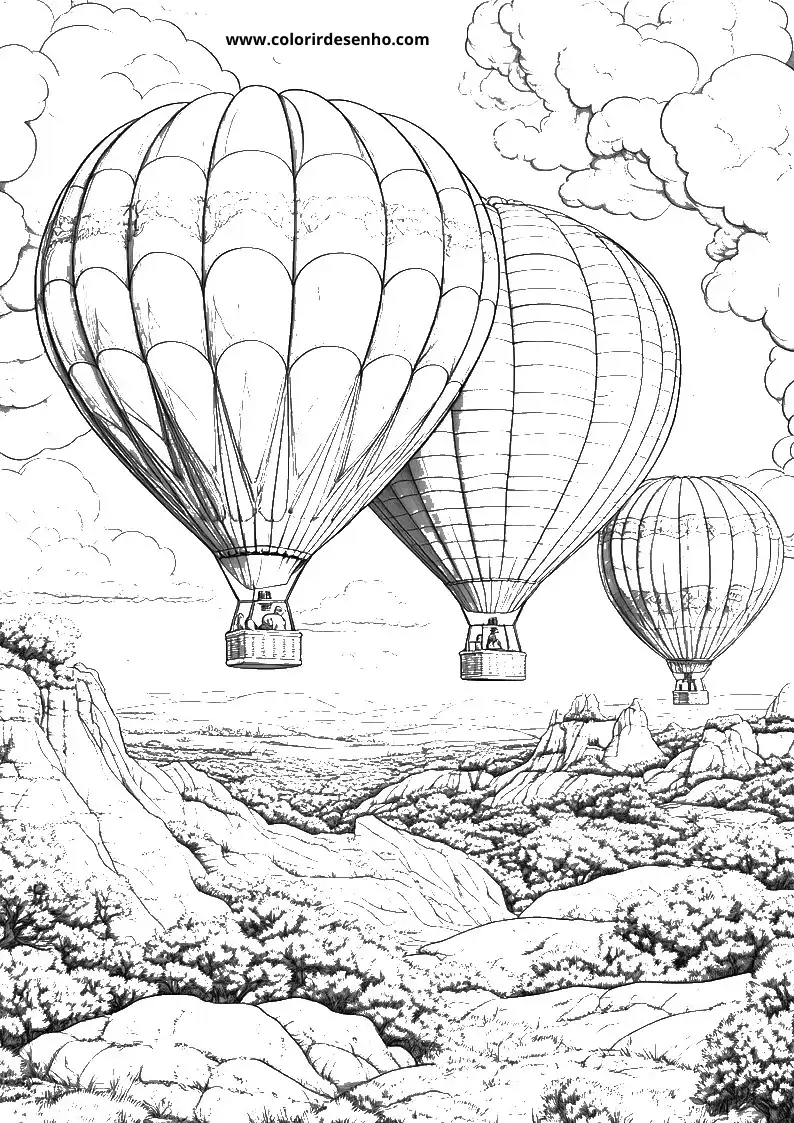 Educational Balloon Coloring Pages 2