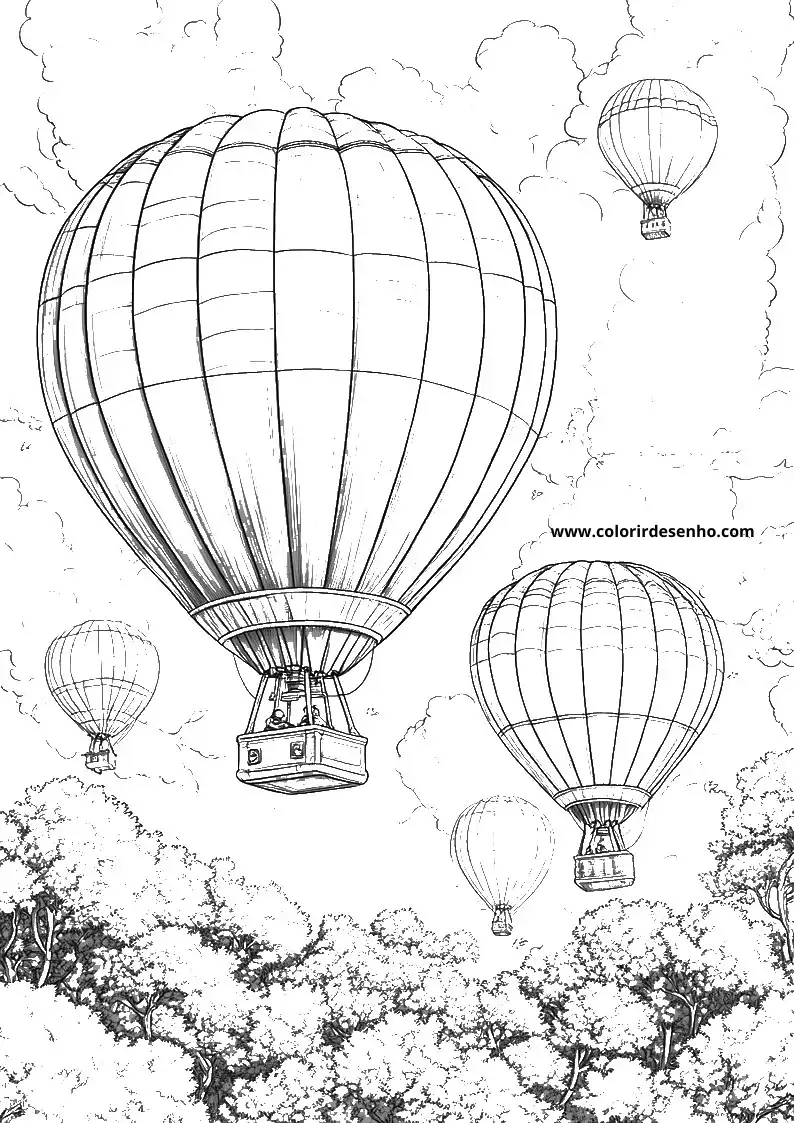 Educational Balloon Coloring Pages 3